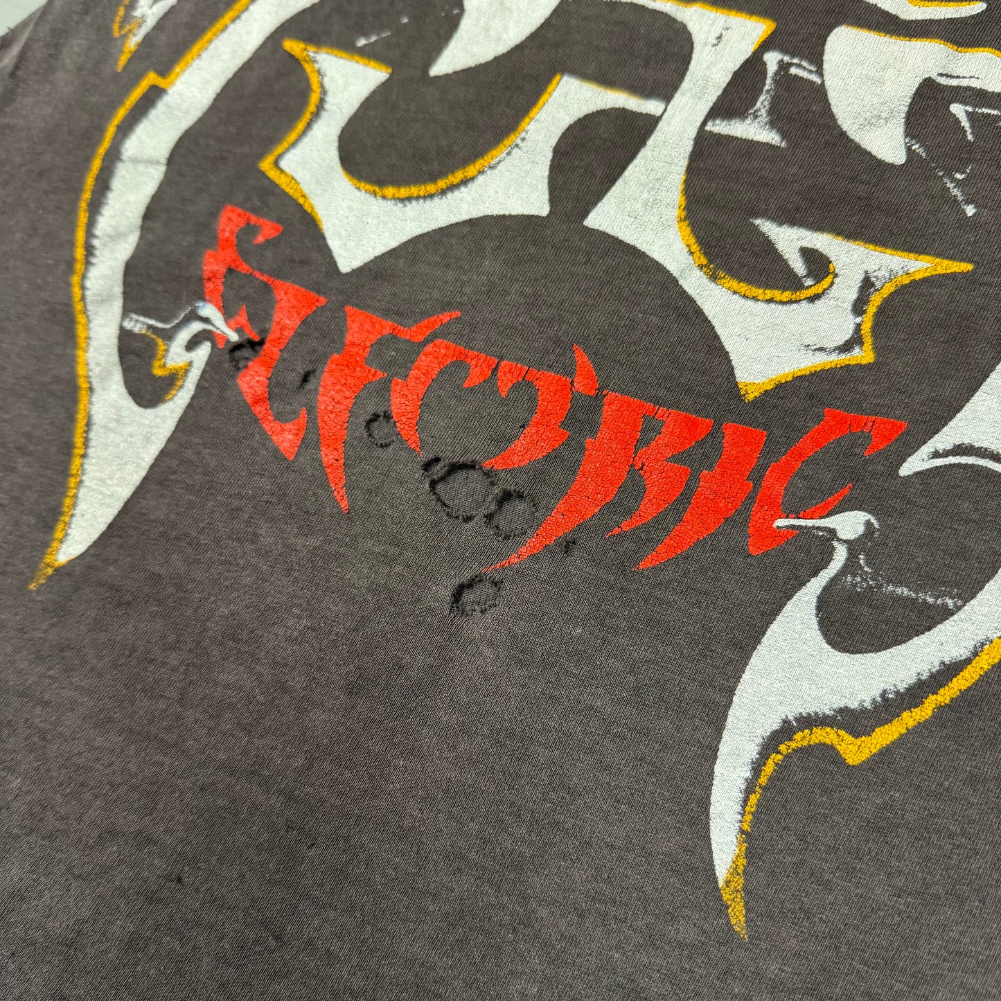 80s The Cult “Electric” Distressed Cutoff Tee
