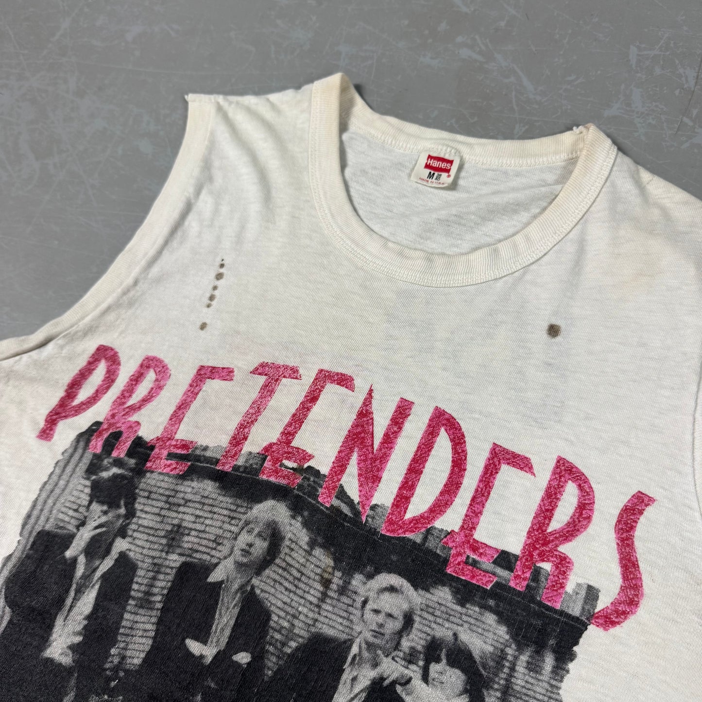 1981 Pretenders USA Tour Cutoff Tee