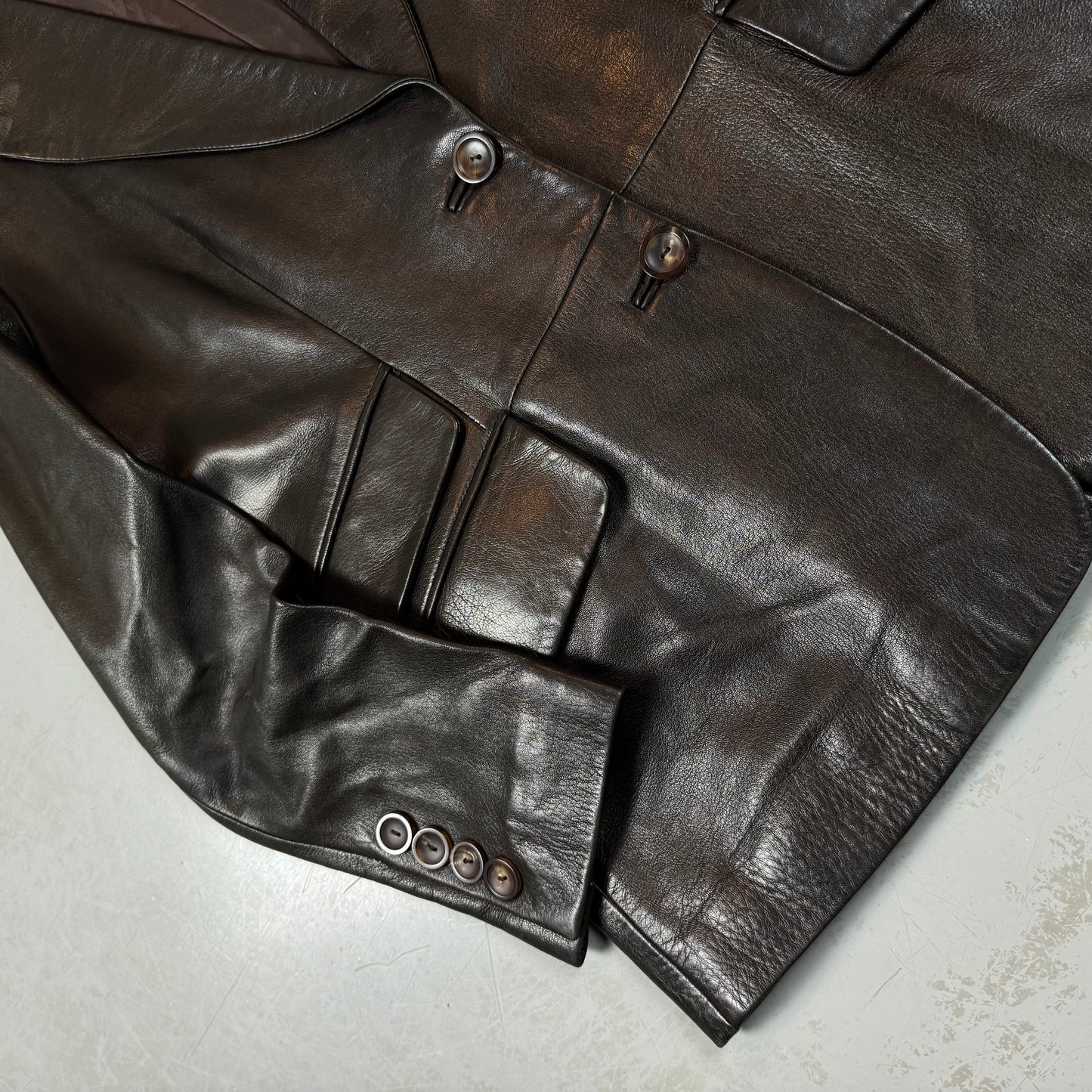 Gucci Tom Ford Era Soft Leather Blazer