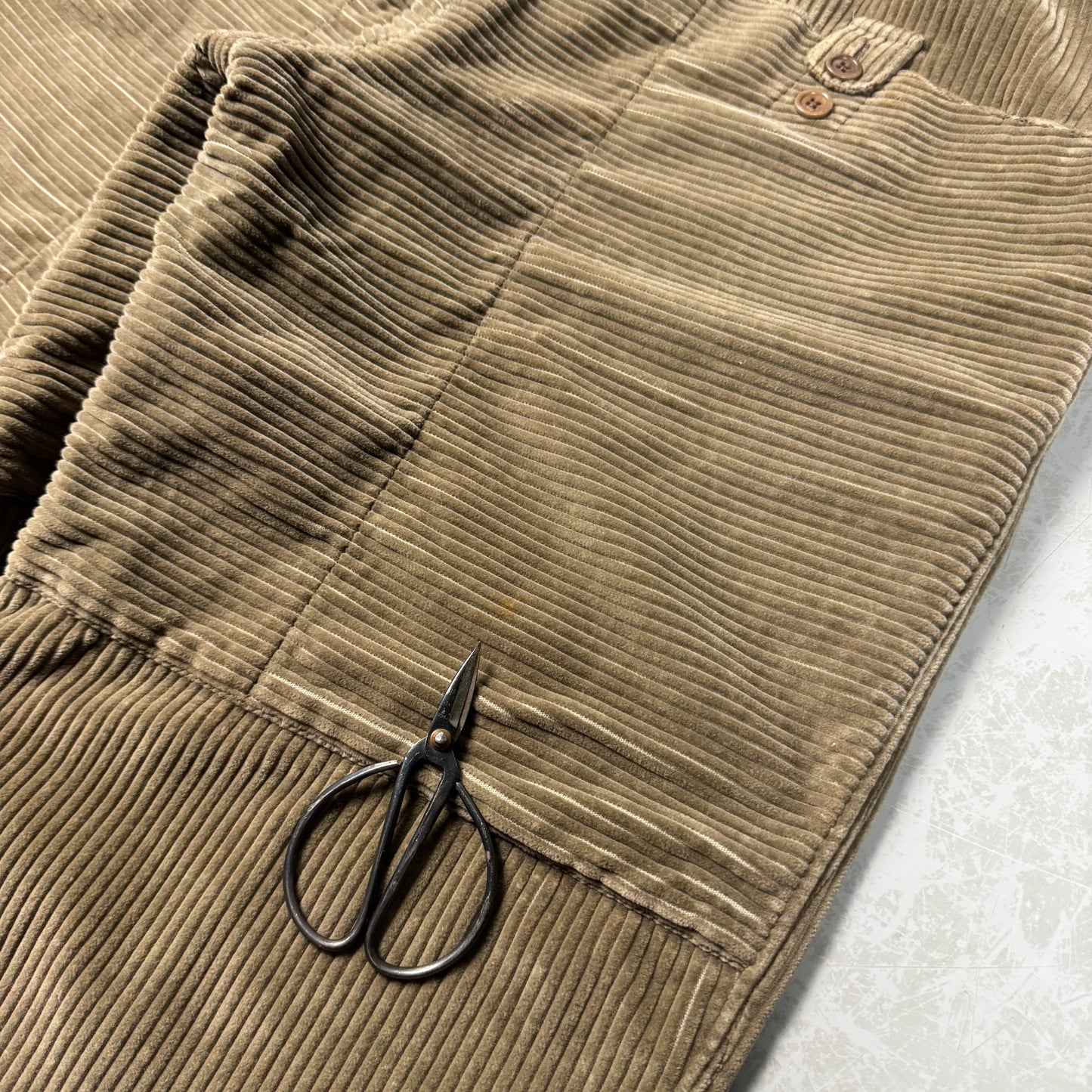 Prada Baggy Corduroy Snap Waist Pants (30-36W)