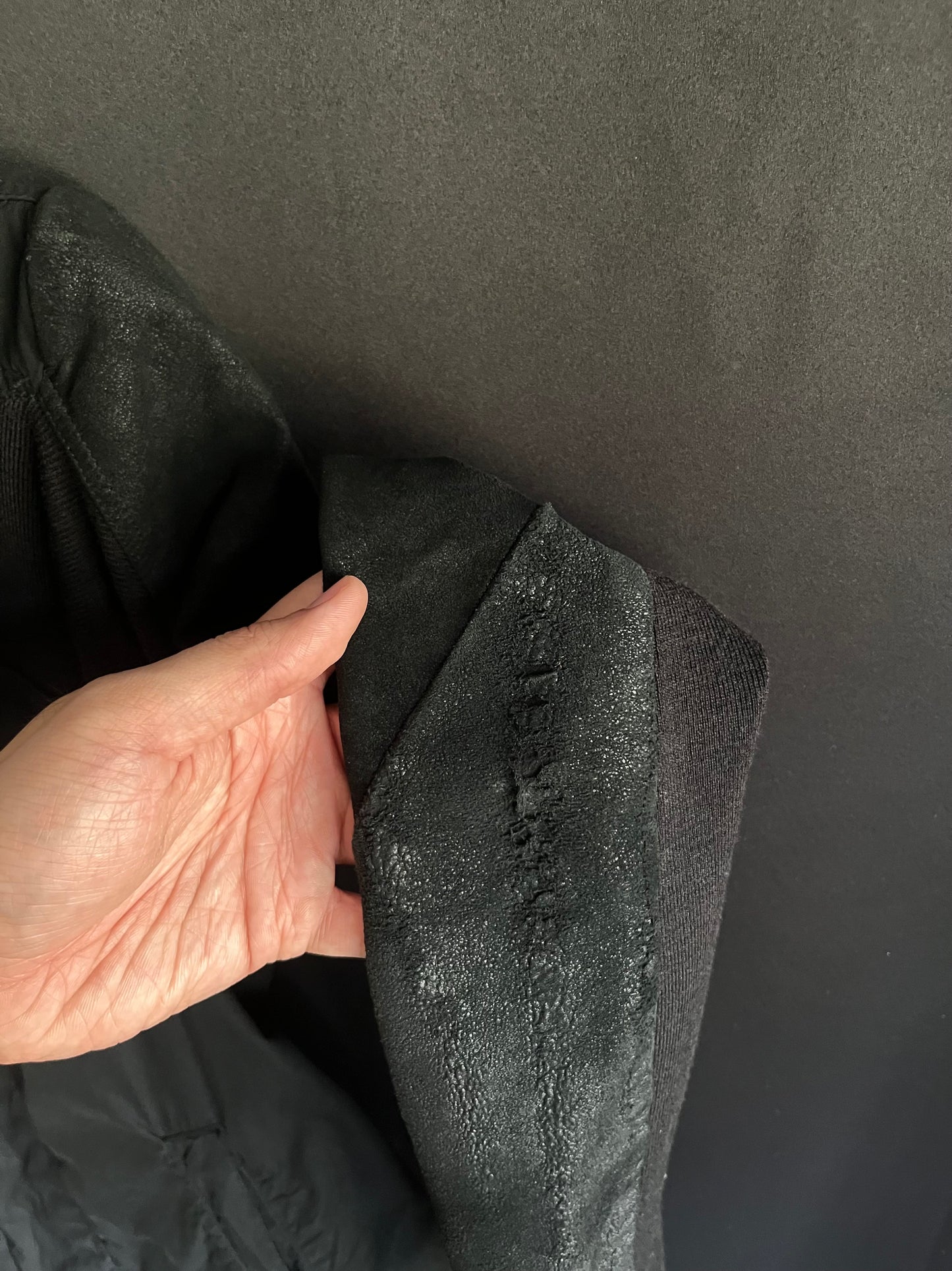 Rick Owens DRKSHDW Lamb Leather Hybrid Jacket (M)