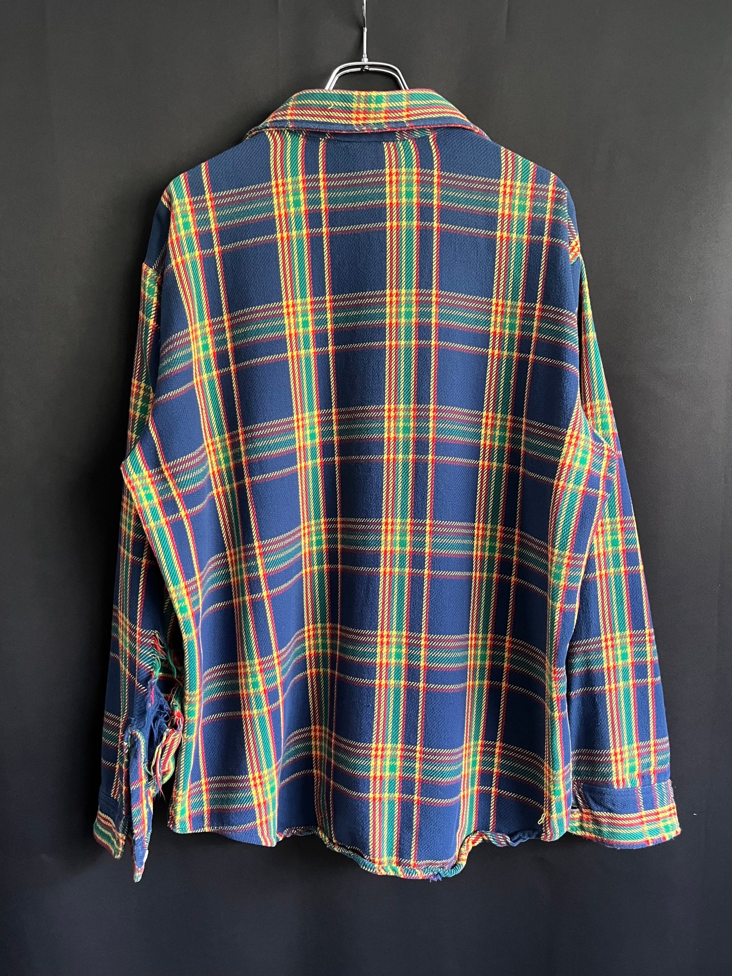 70s Big Mac Multicolor Distressed Cotton Flannel