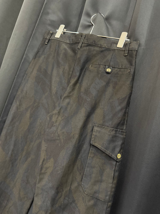 80s/90s Overdyed British Brushstroke Camo Fatigue Cargo (32W)