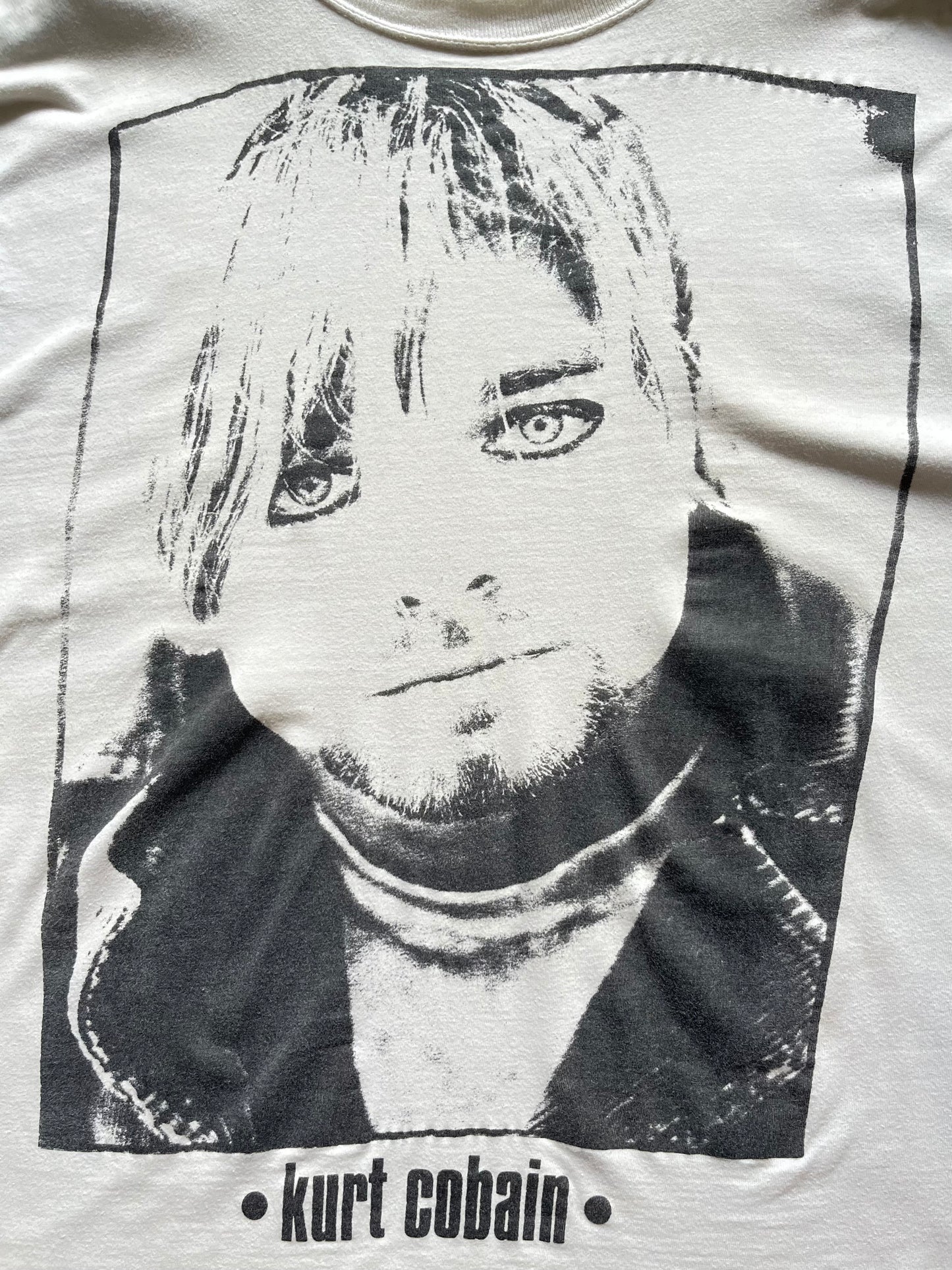 90s Kurt Cobain Euro Photo Tee (M/L)