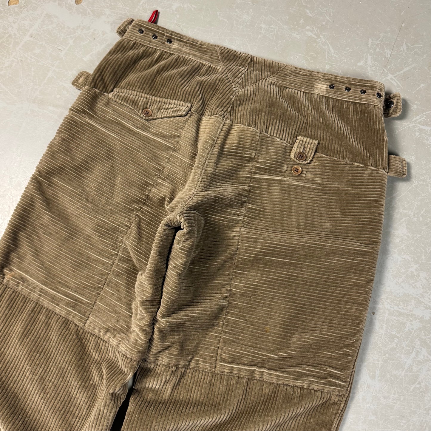 Prada Baggy Corduroy Snap Waist Pants (30-36W)