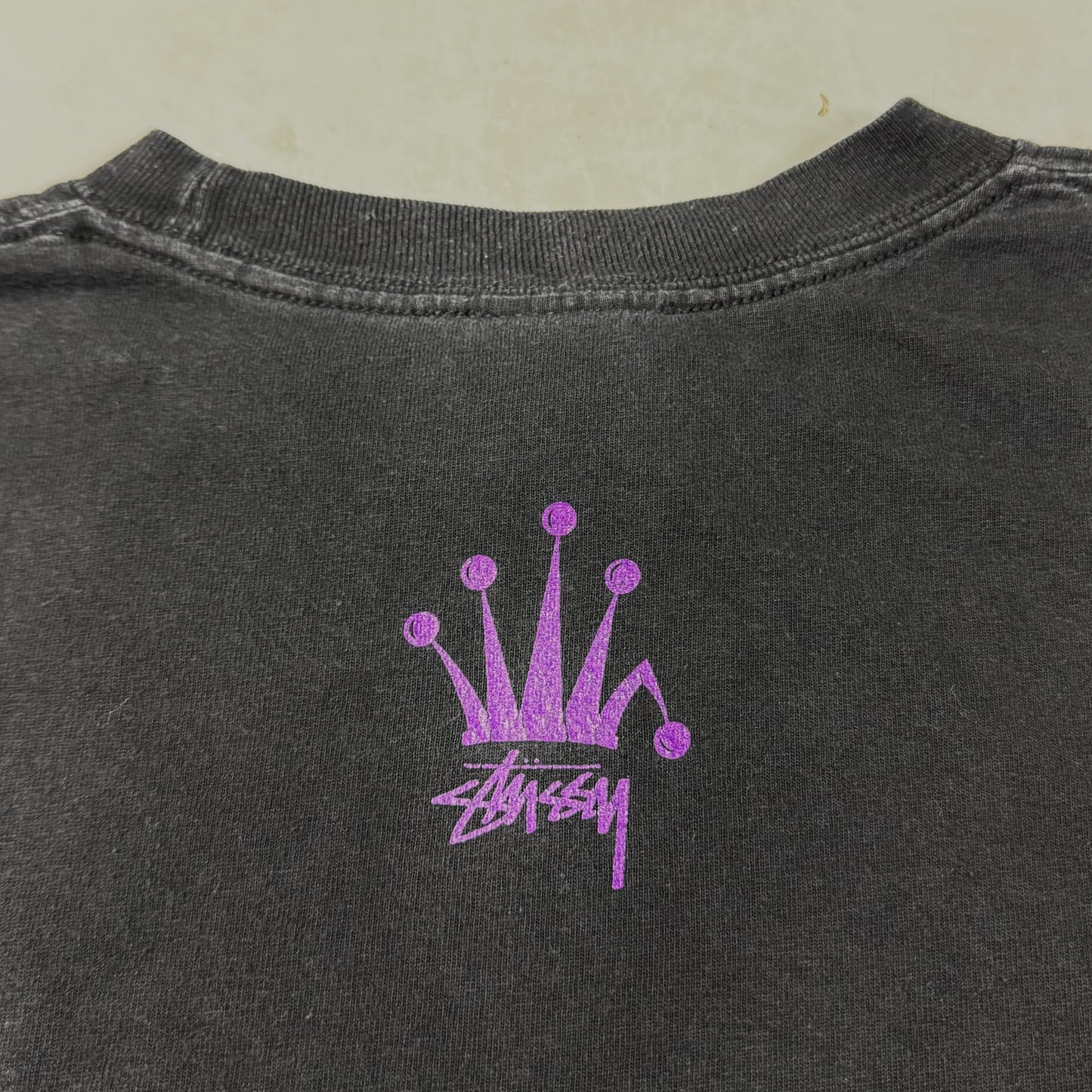 Early 00s Stussy Purple Spellout Tee