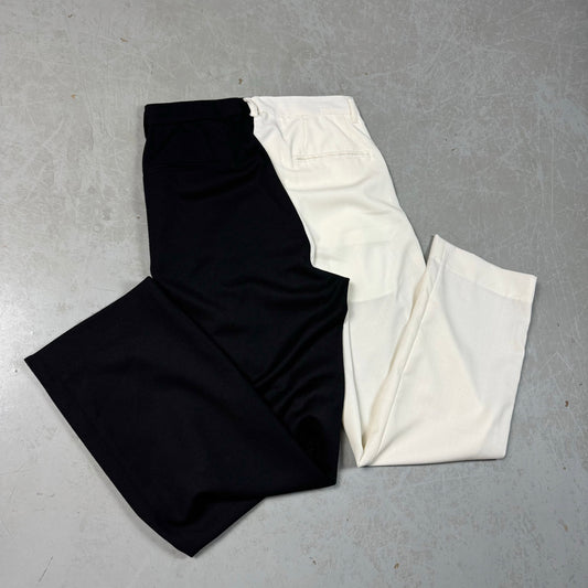 Miharayasuhiro Myne Two-Tone Split Leg Pleated Trousers (32W) image 1