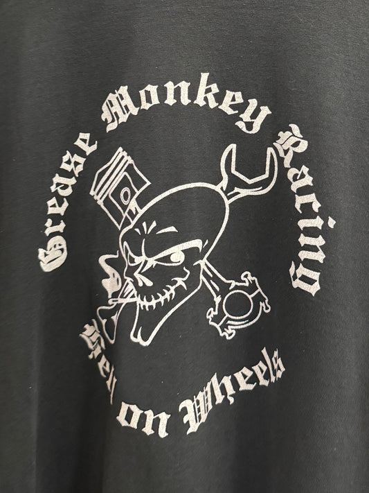 90s “Grease Monkey Hell on Wheels” Flame Longsleeve (L)