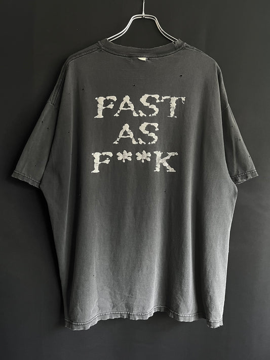 Y2K “Fast as F**k” Distressed Tee