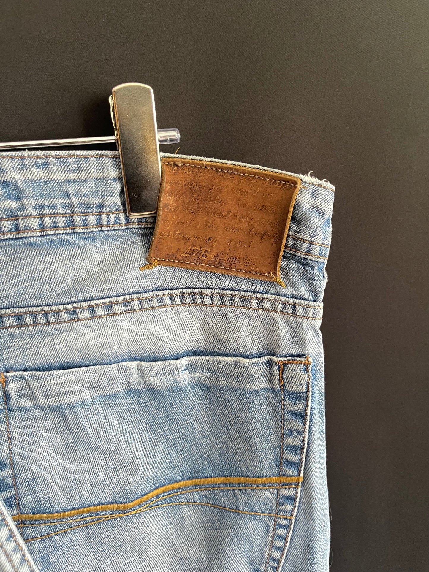 Y2K Distressed Light Wash Denim