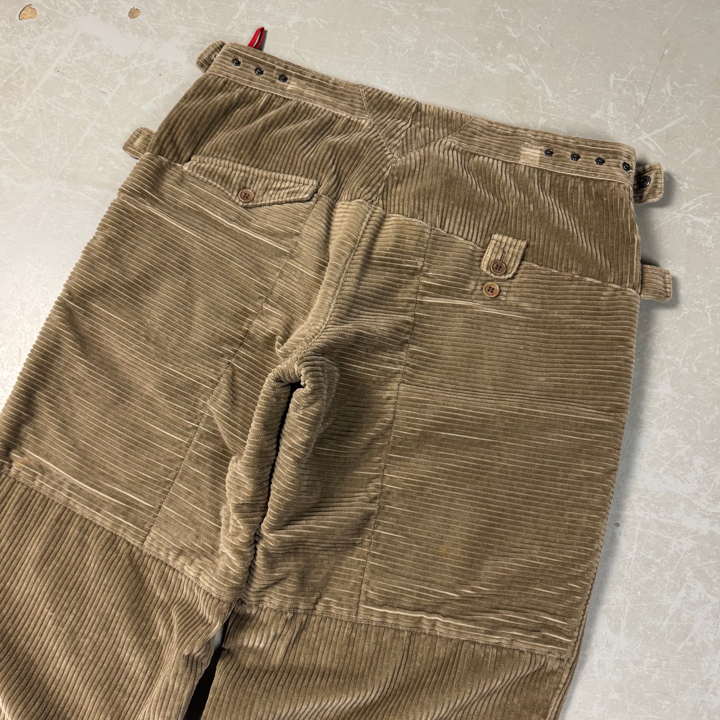Prada Baggy Corduroy Snap Waist Pants (30-36W)
