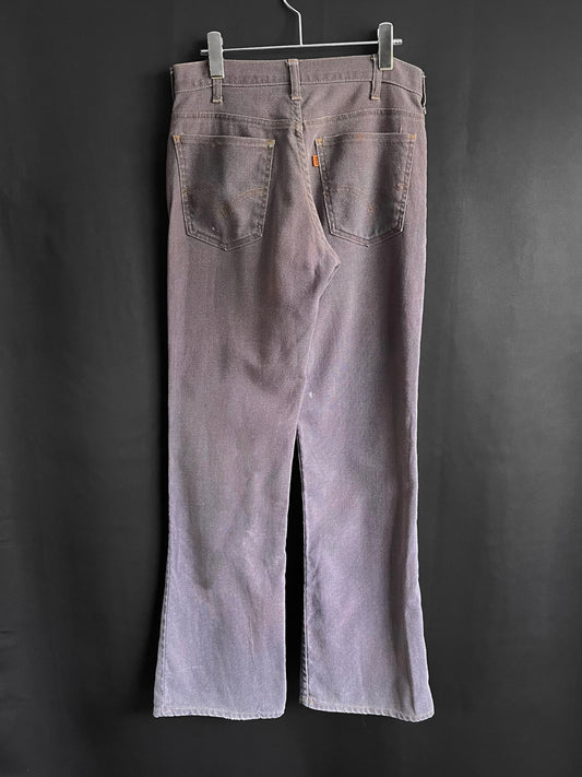 70s Levi's Distressed "Plum" 646 Flares (30W)