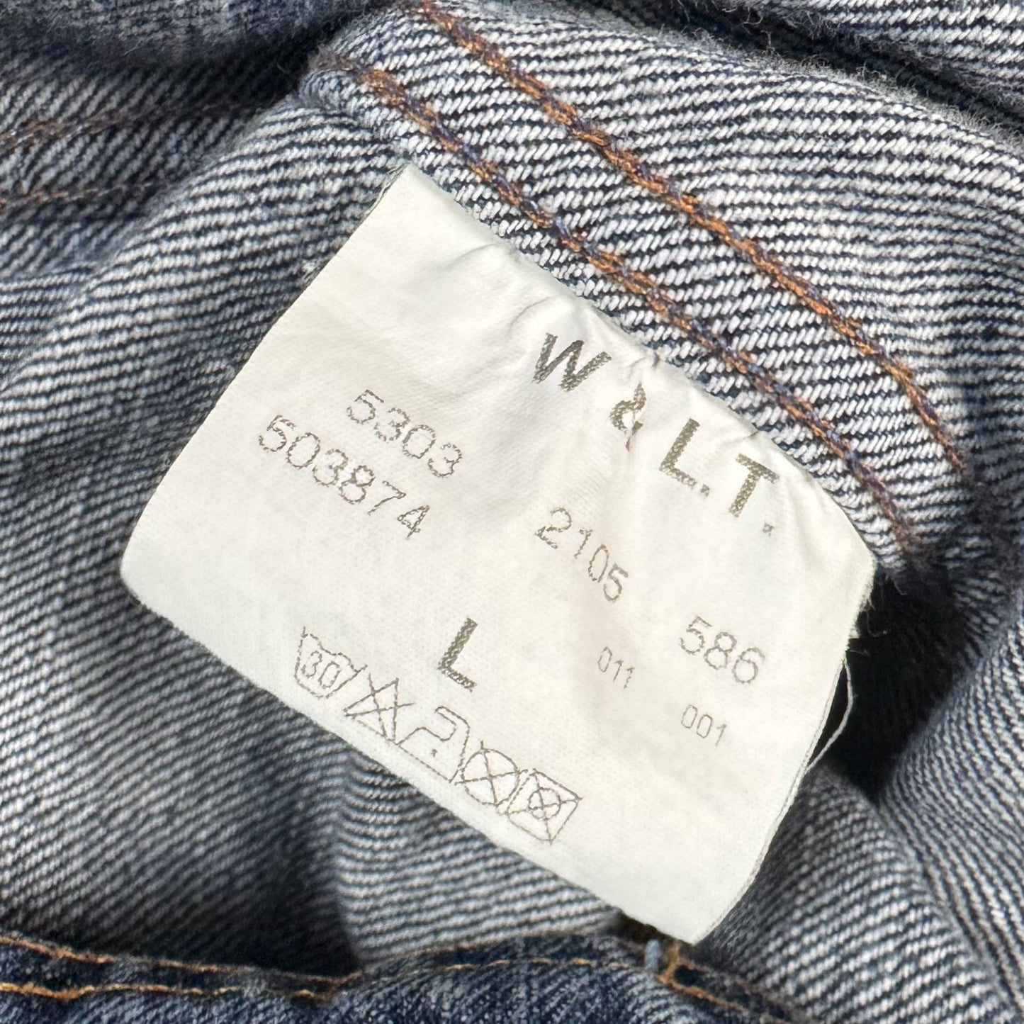90s Walter Van Beirendonck Lightning Stitch 4 Pocket Denim Jacket