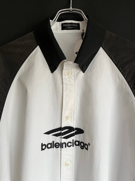 S/S23 Balenciaga Embroidered Oversized Button Down