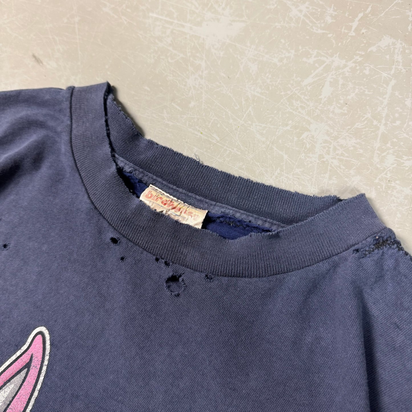 90s Birdhouse Steve Berra “Drunken Bunny” Distressed & Repaired Skate Tee