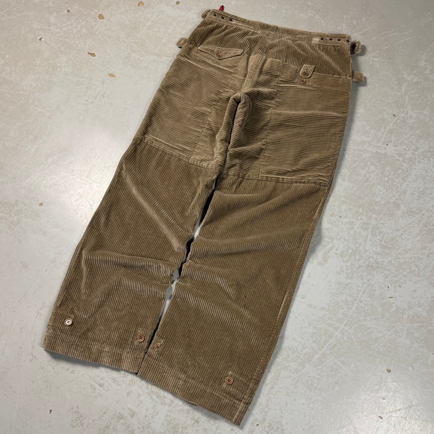 Prada Baggy Corduroy Snap Waist Pants (30-36W)