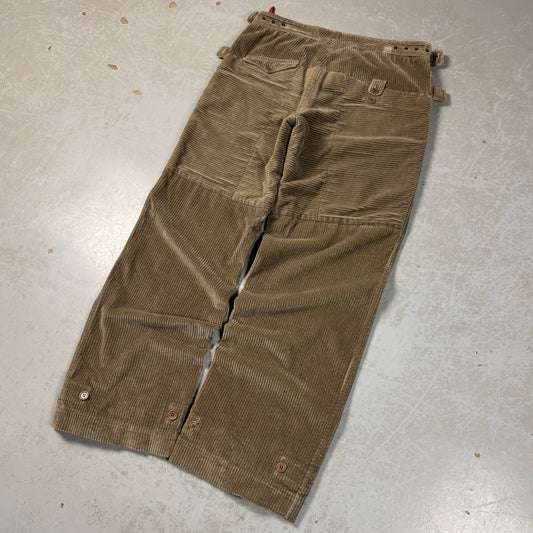 Prada Baggy Corduroy Snap Waist Pants (30-36W)