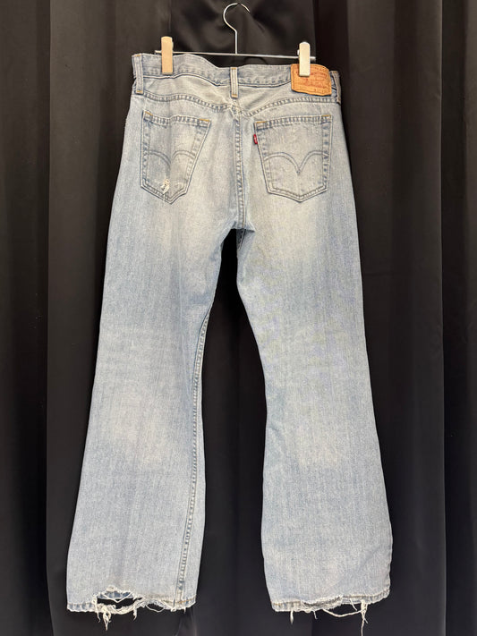 Y2K Levi’s 527 Boot Cut Distressed Flared Denim (34W)