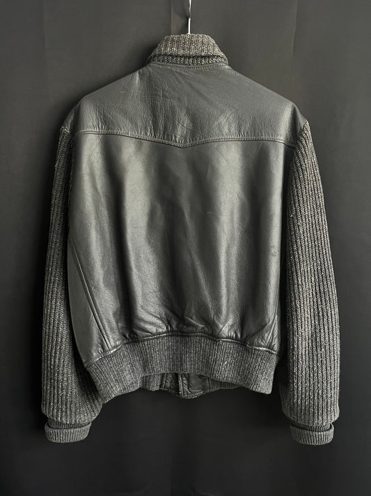 50s McGregor Leather & Knit Stringray Sweater Jacket