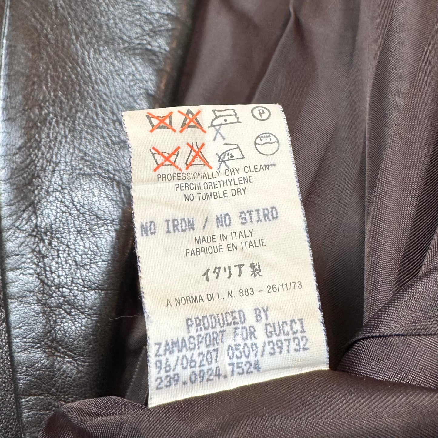 Gucci Tom Ford Era Soft Leather Blazer