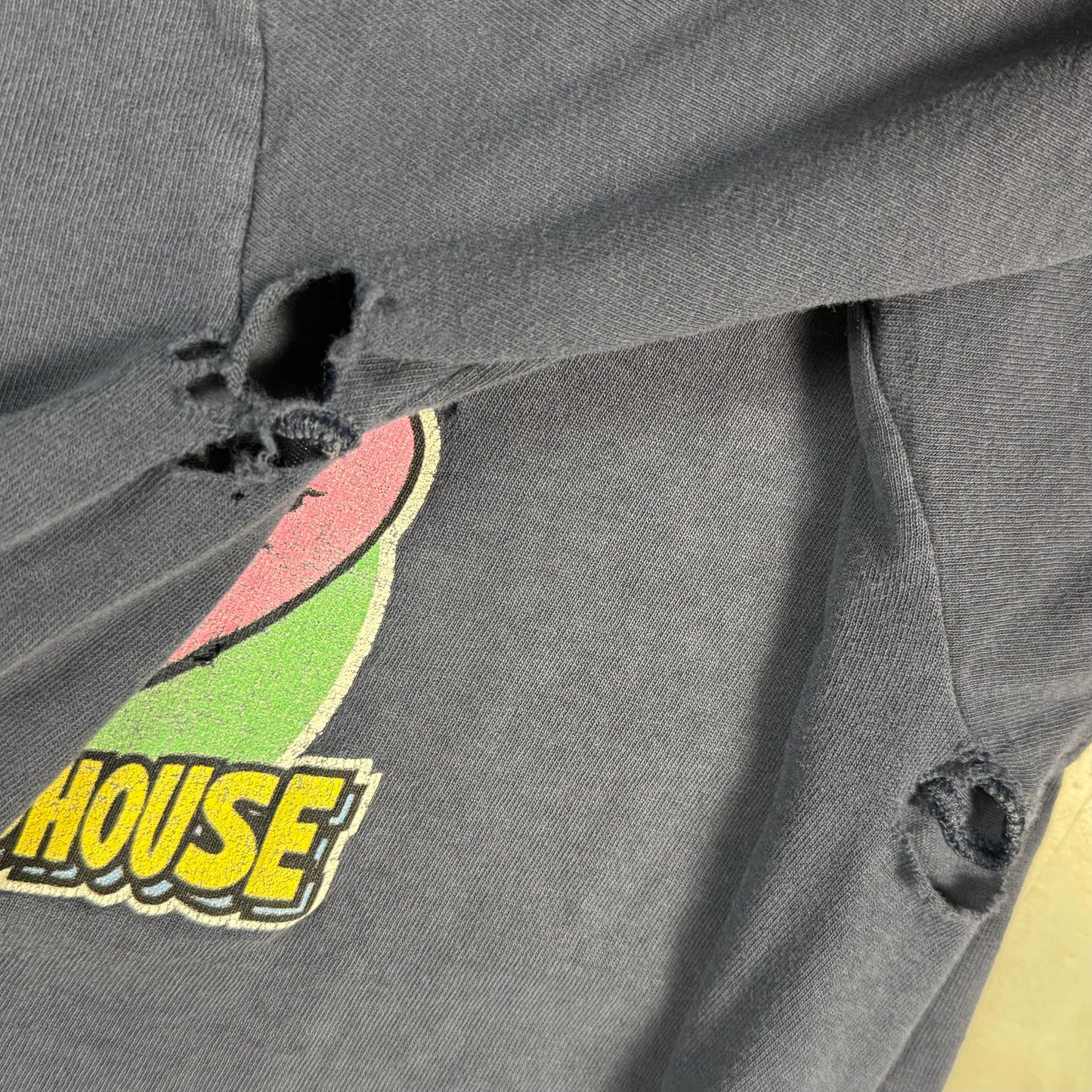 90s Birdhouse Steve Berra “Drunken Bunny” Distressed & Repaired Skate Tee