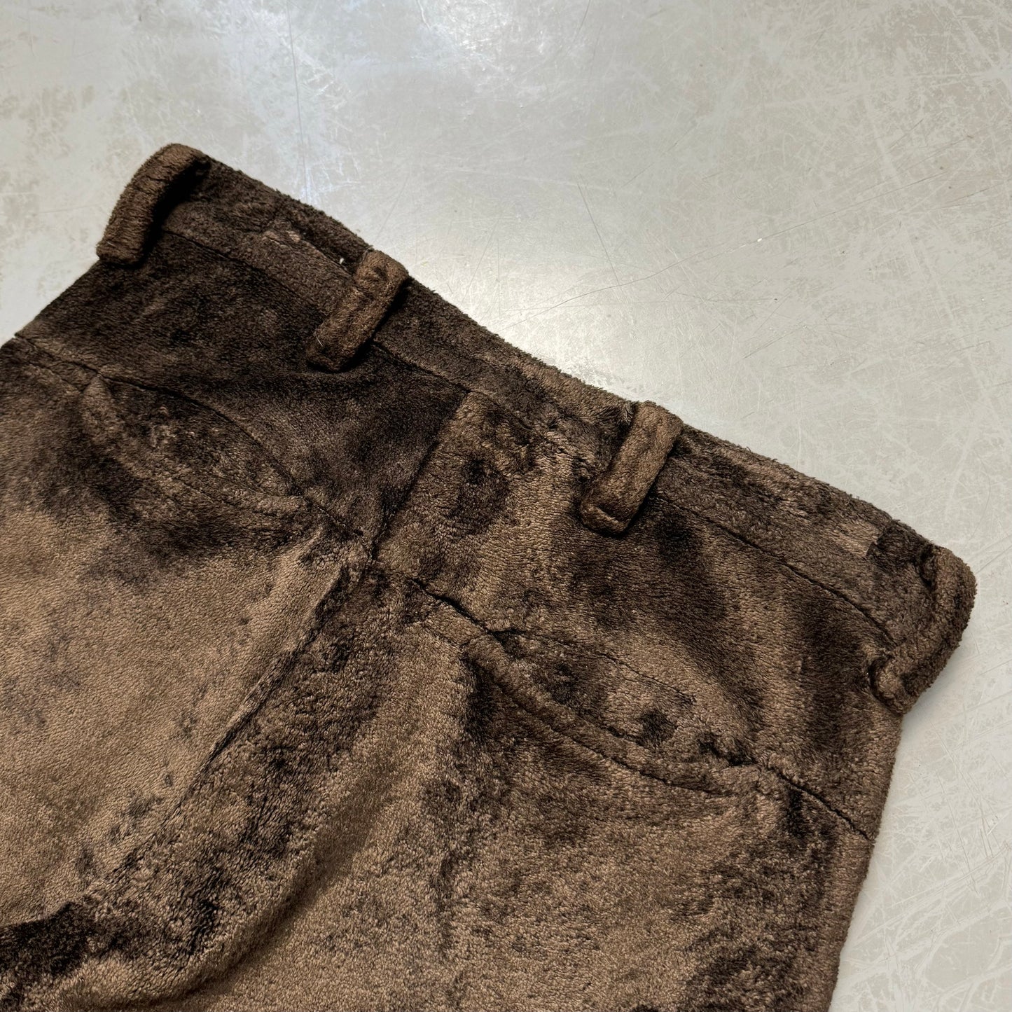 70s ‘Teddy Bear’ Fuzzy Handmade Flares (30W) image 4