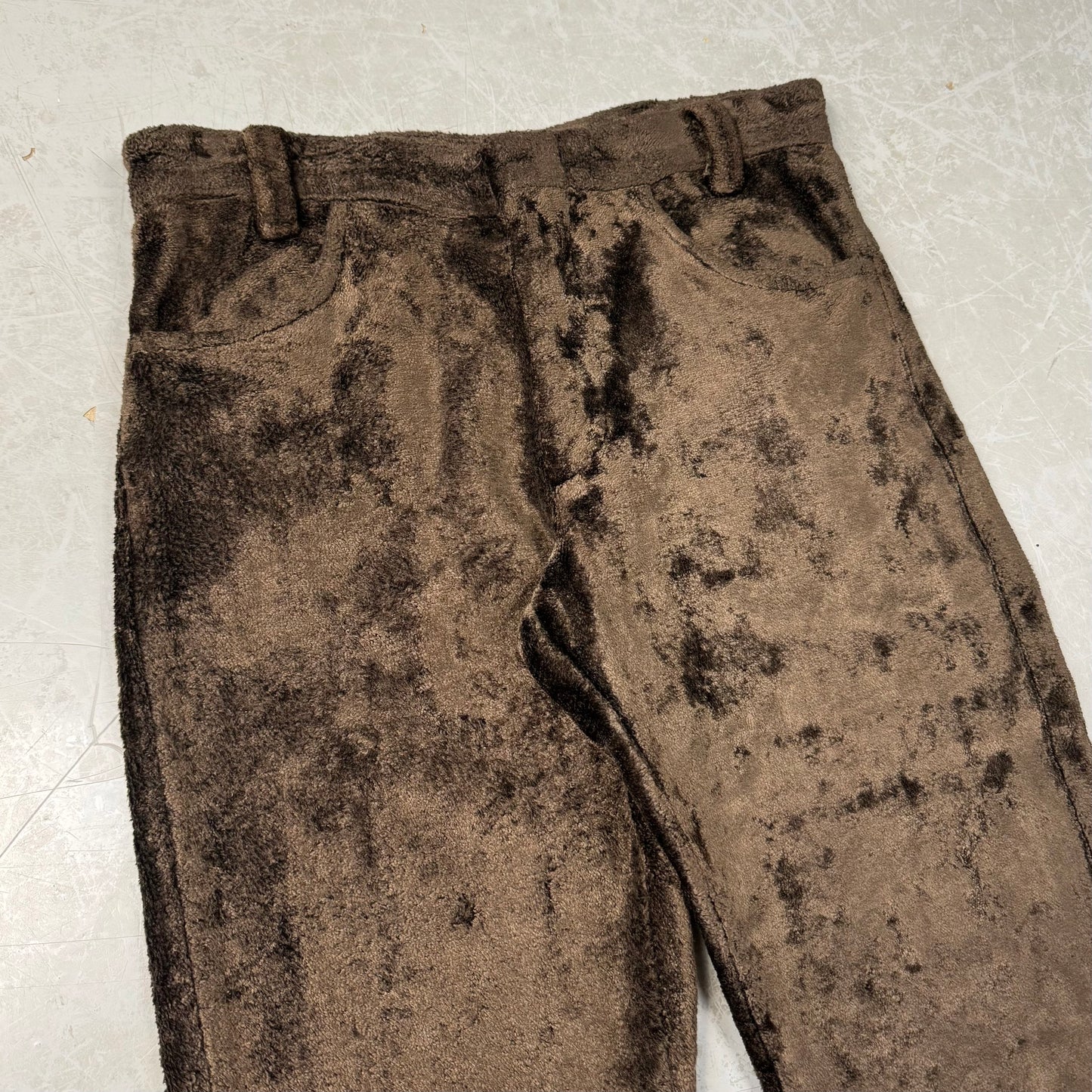 70s ‘Teddy Bear’ Fuzzy Handmade Flares (30W) image 2