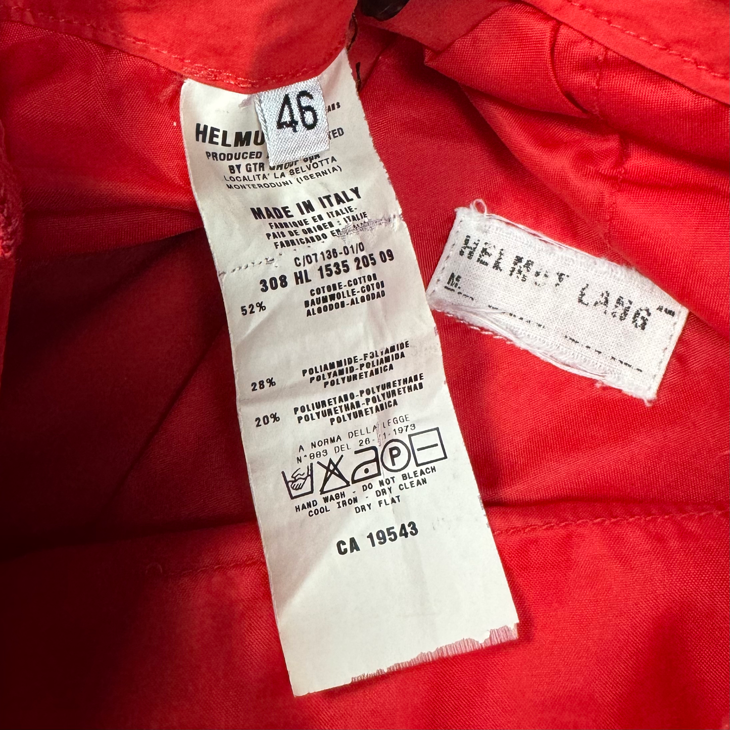 S/S 2000 Helmut Lang Deep Orange Shorts (29-31W) image 4