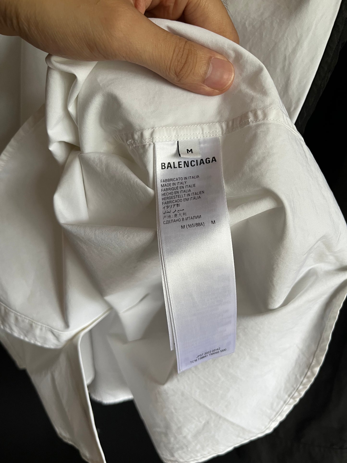S/S23 Balenciaga Embroidered Oversized Button Down