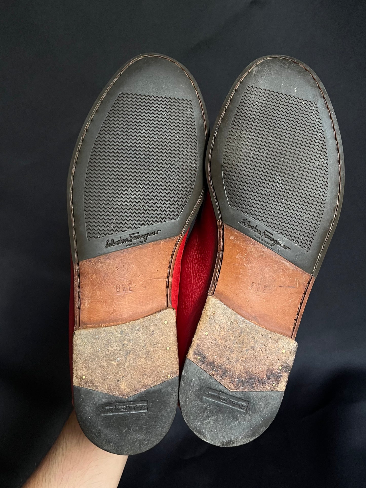 Salvatore Ferragamo Blood Red Leather Loafer (8/8.5US)