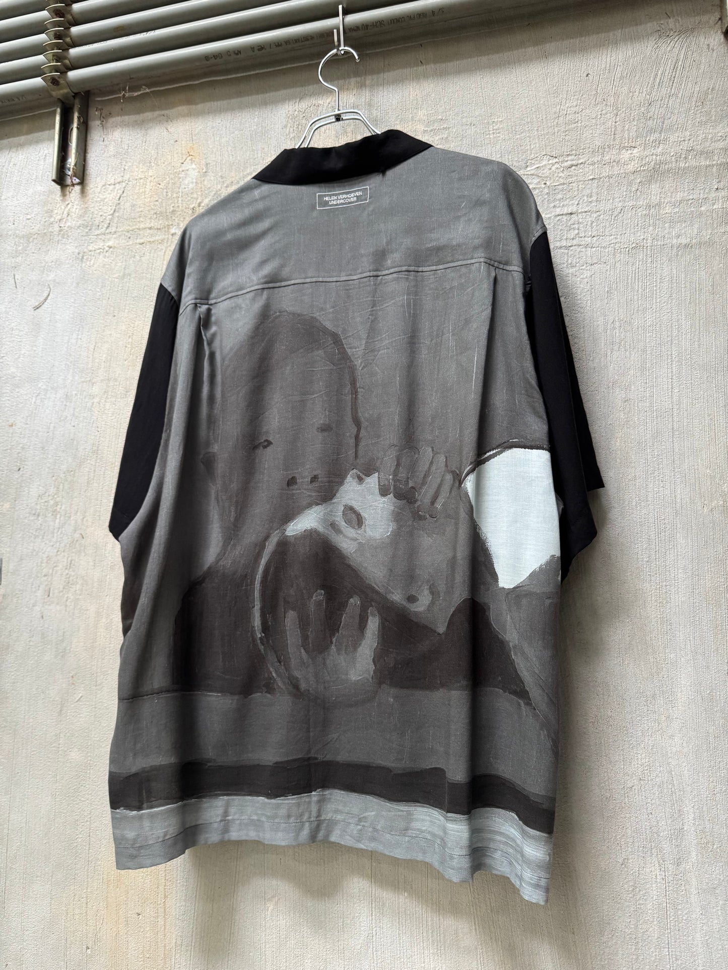 S/S ‘24 Undercover Helen Verhoeven Loop Collar Bowling Shirt