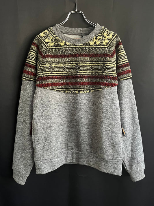 Kapital Bird’s Eye “Fleece Top” Crewneck
