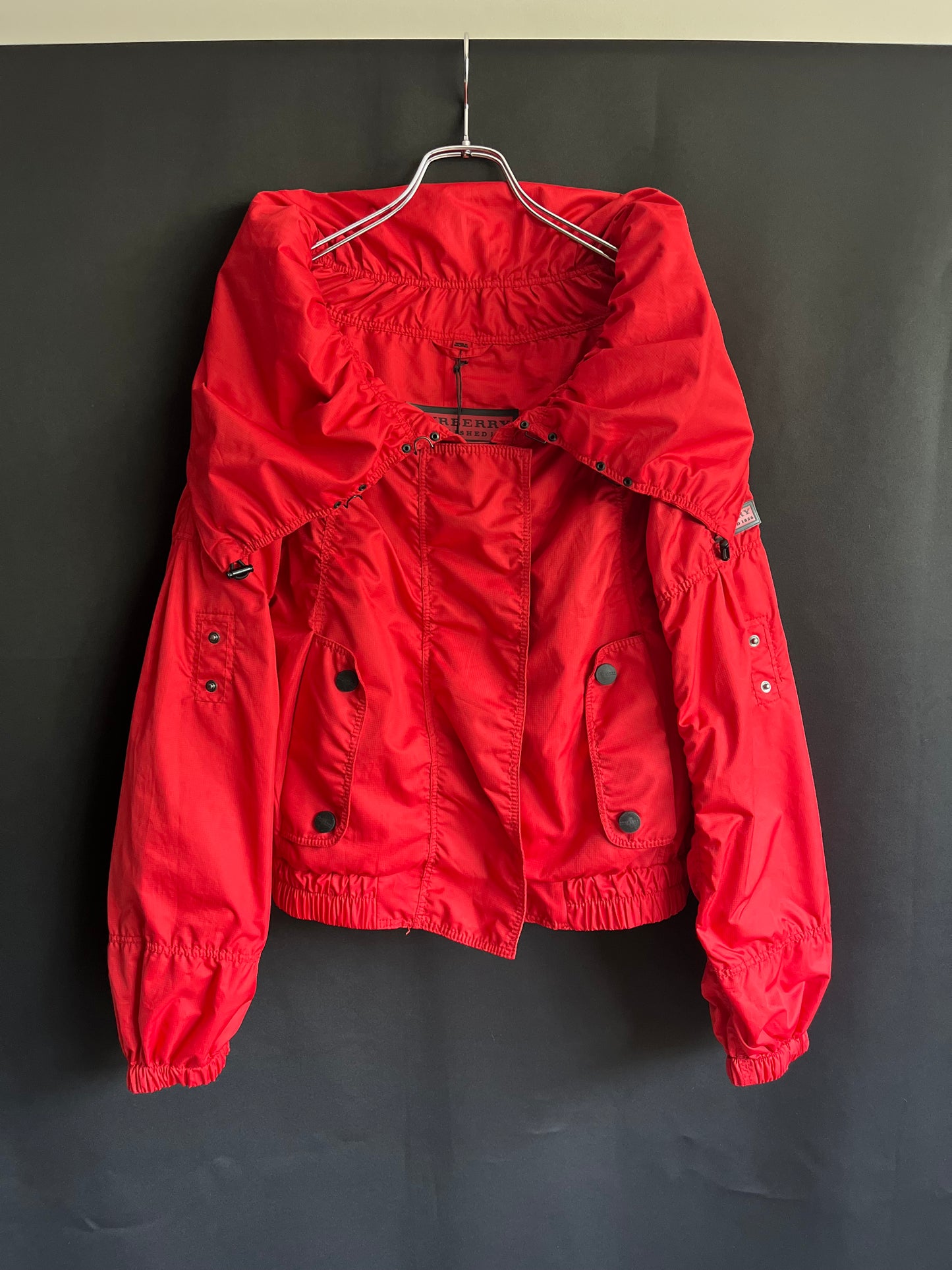Burberry Drape Collar Cropped Jacket