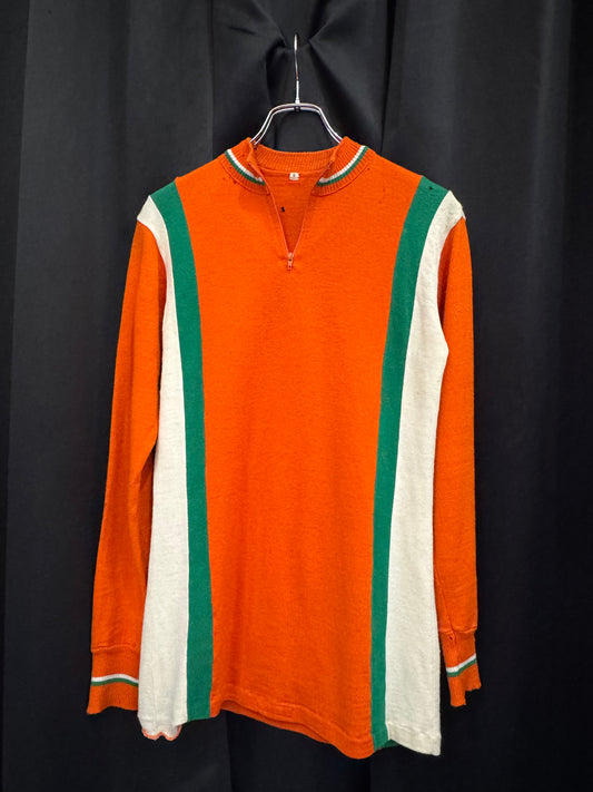60s/70s Italian Tri-Tone Cycling Cargo Shirt (M/L)