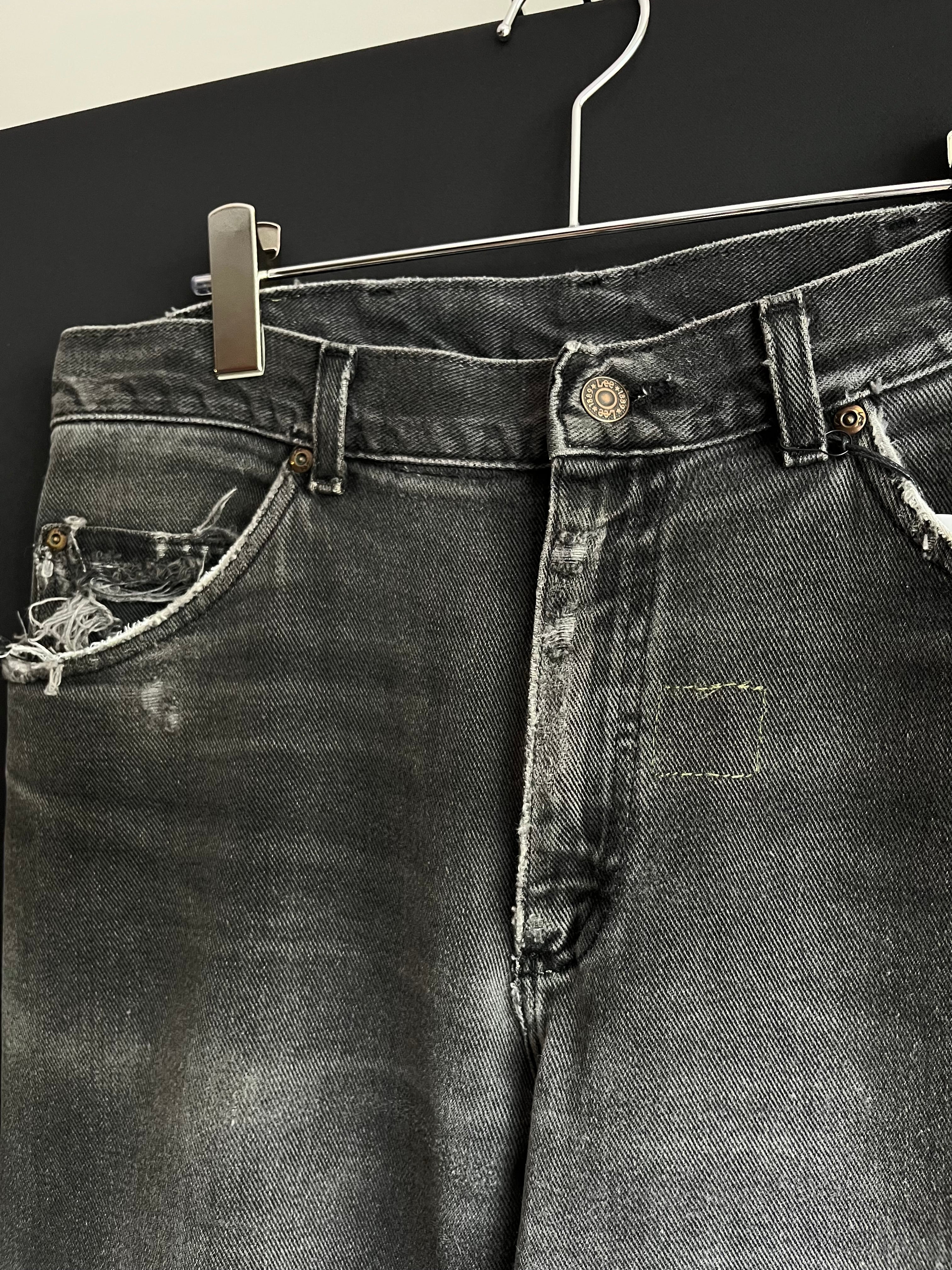 70s/80s Faded & Repaired Lee Straight Cut Denim (33/34W) – MILO Supply
