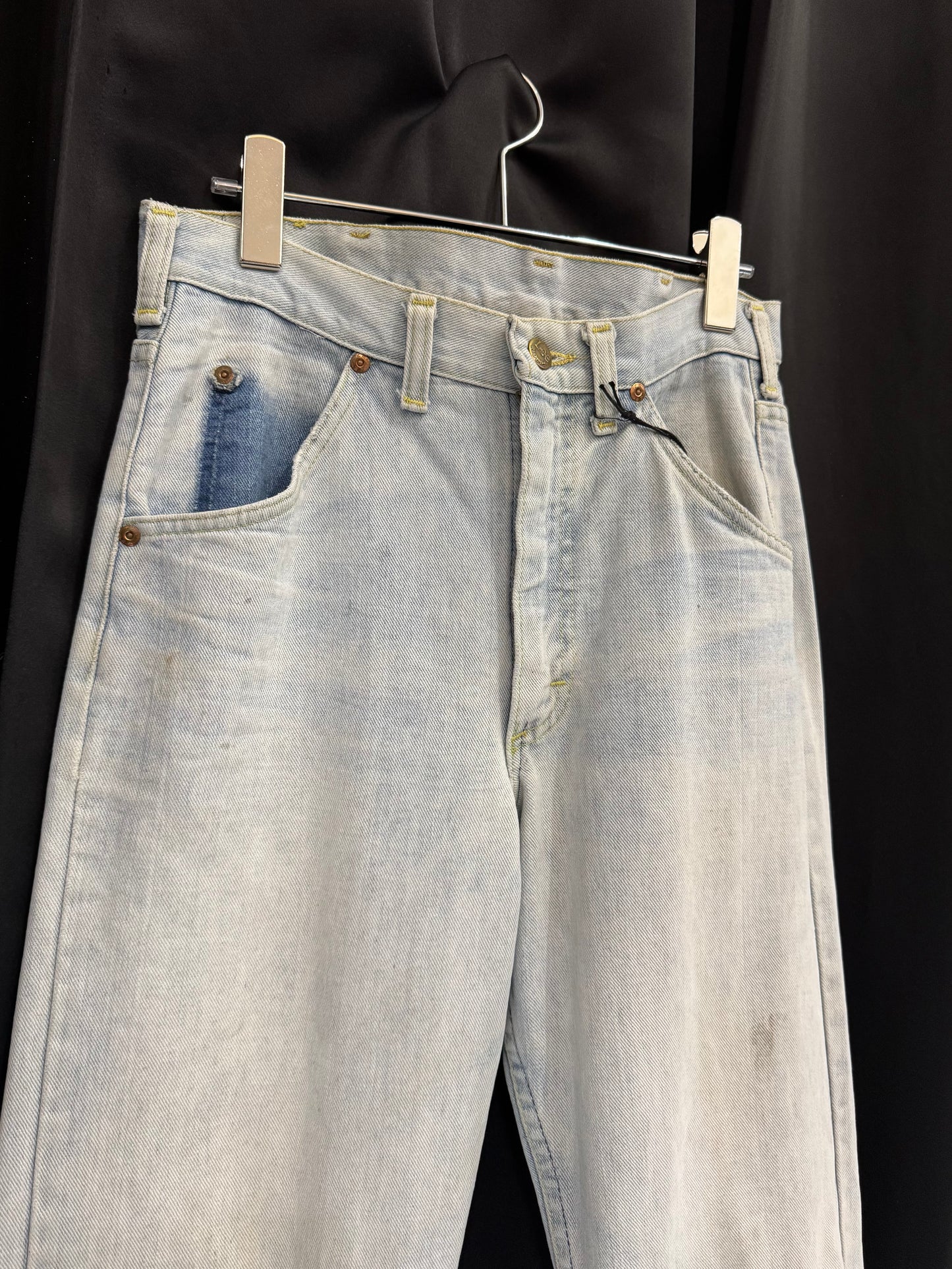 70s/80s Distressed & Repaired Lee Rider Denim (30W)