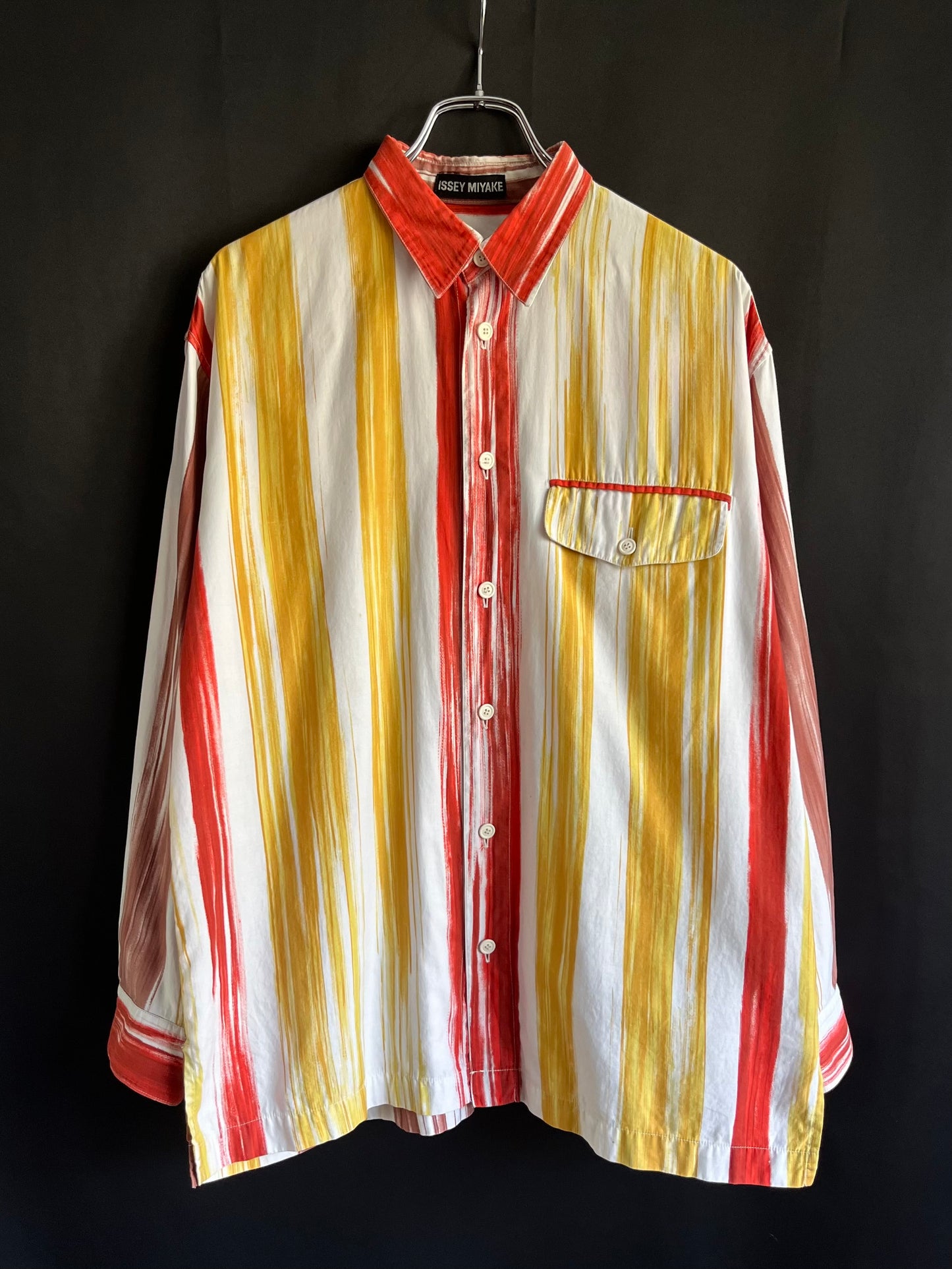 Issey Miyake Brush Stripe Button Down (sz. M/L)