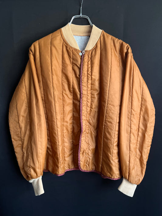 70s Quilted Two-Tone Bomber