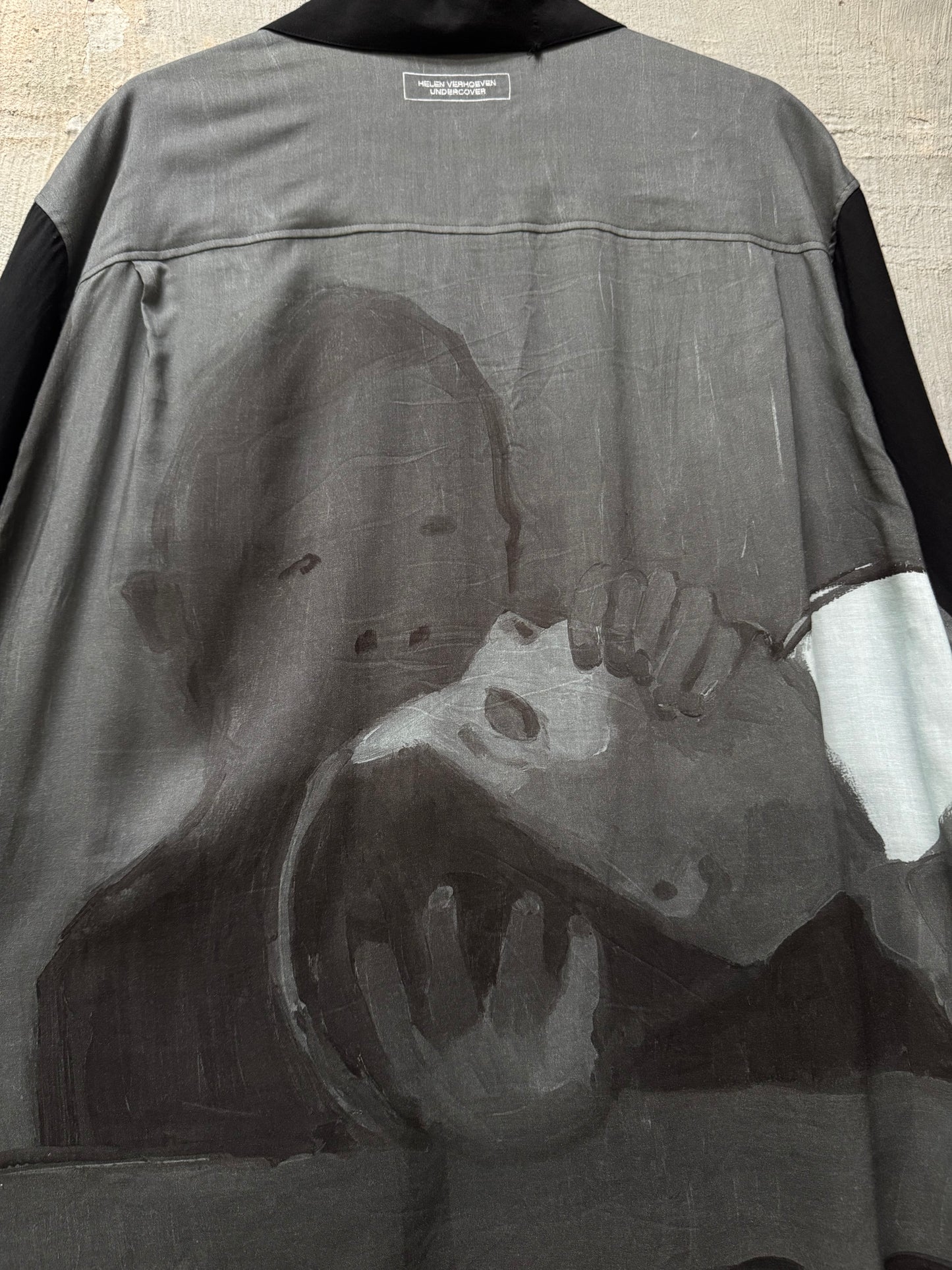 S/S ‘24 Undercover Helen Verhoeven Loop Collar Bowling Shirt