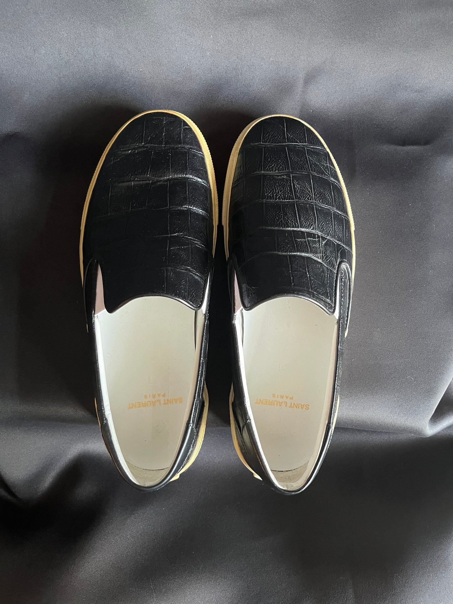 Saint Laurent “Croc Skate” Leather Slip On (7.5/8US)