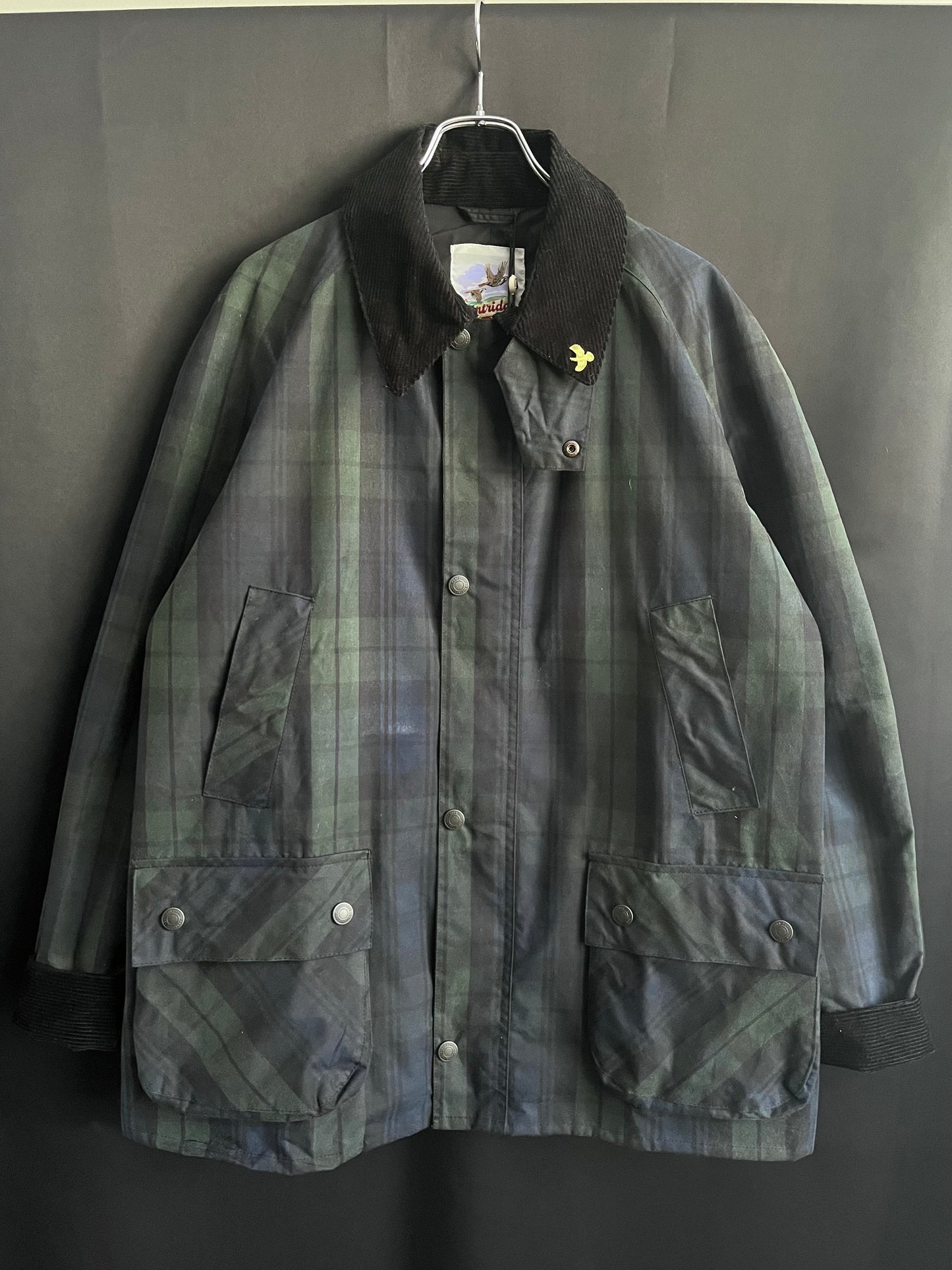 John Partridge Waxed Plaid Hunting Jacket