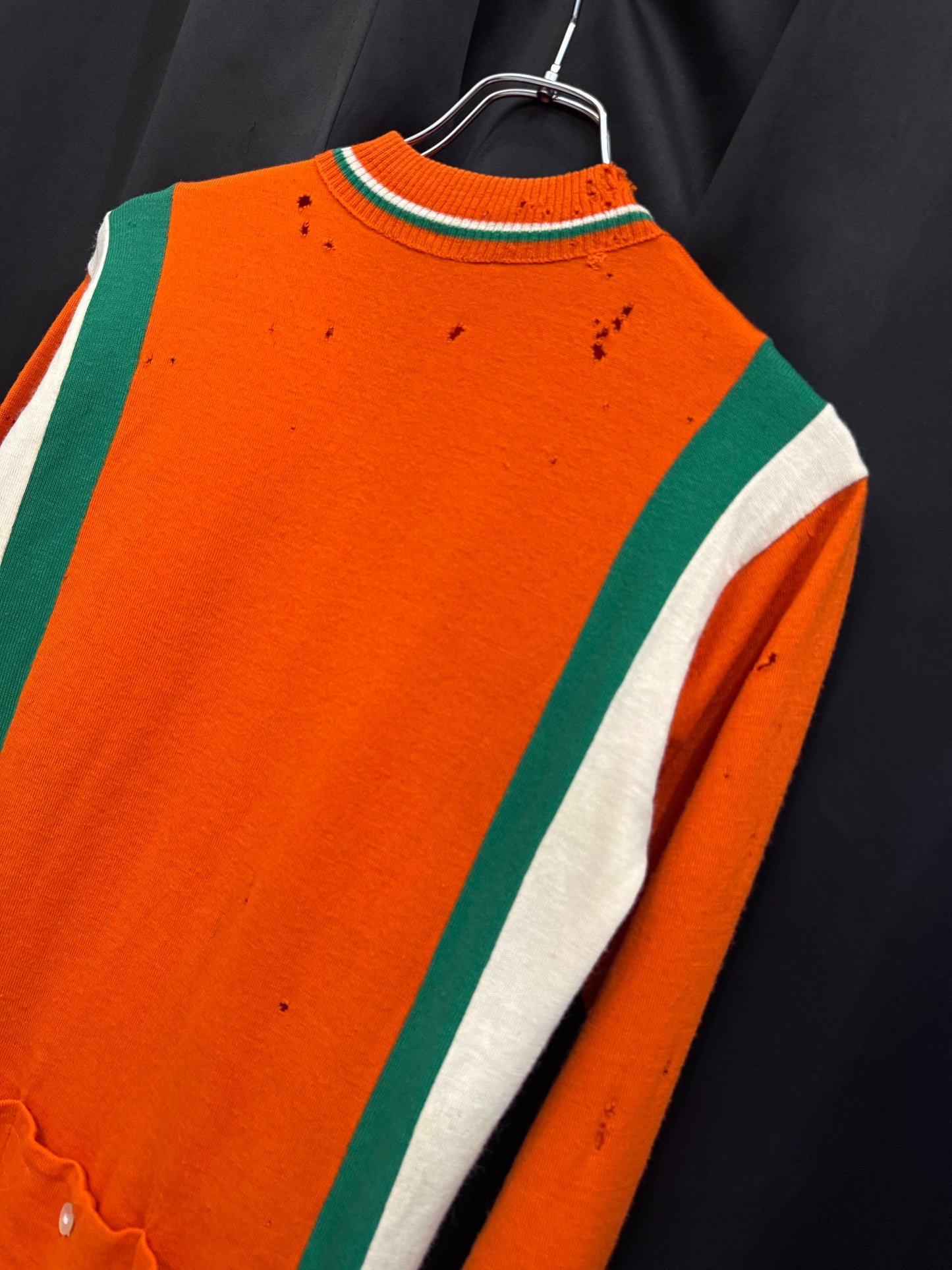 60s/70s Italian Tri-Tone Cycling Cargo Shirt (M/L)