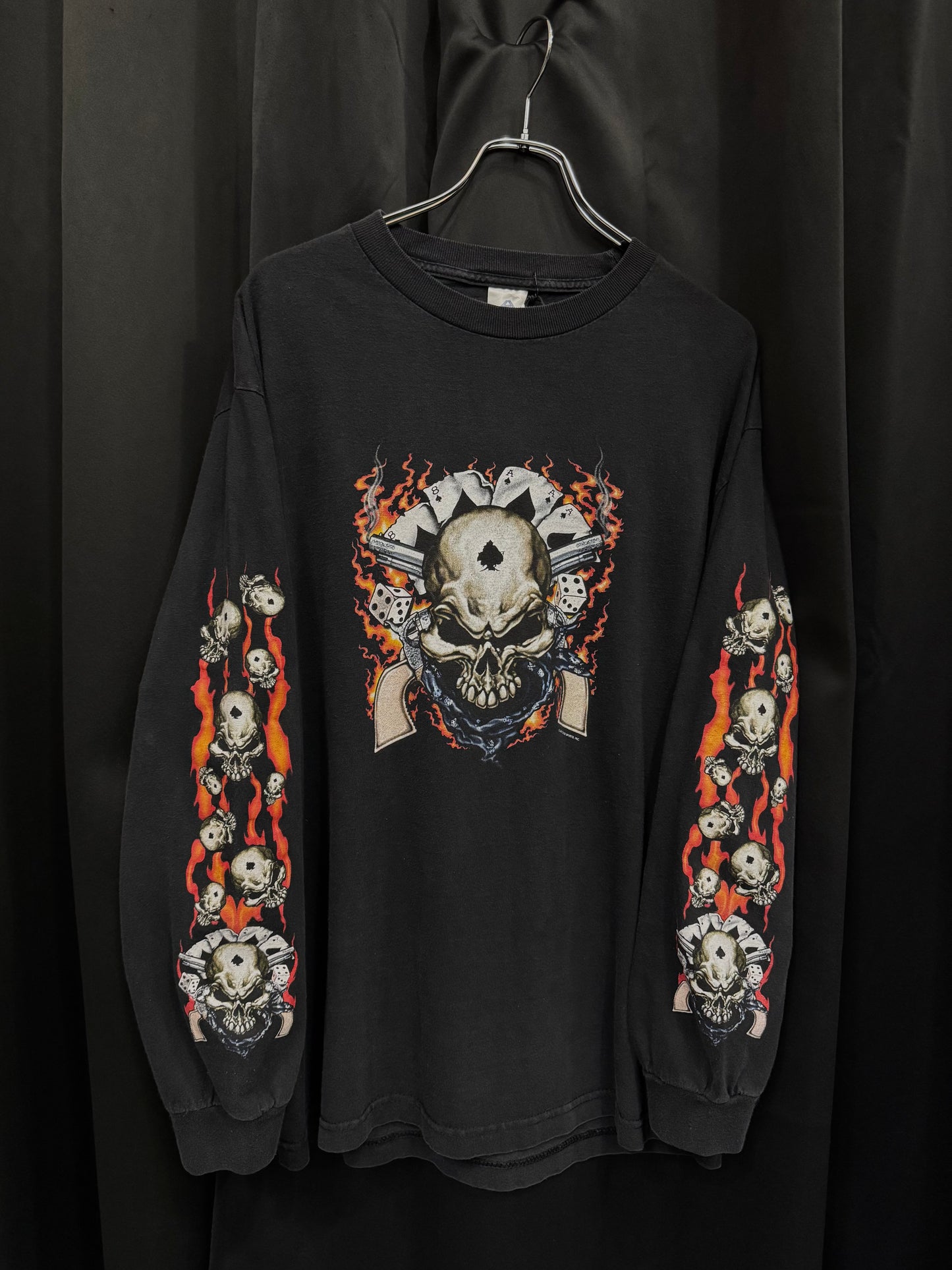 2003 Akimbo Flaming Skull Longsleeve (L)