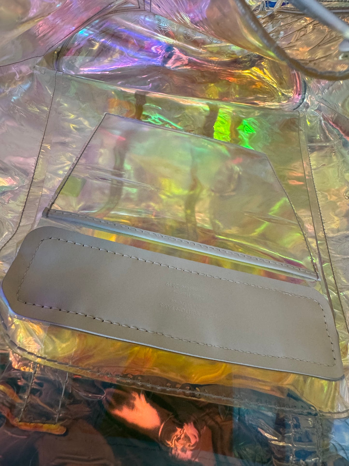 S/S ‘19 Louis Vuitton Virgil Abloh “Prism” Iridescent Christopher Backpack