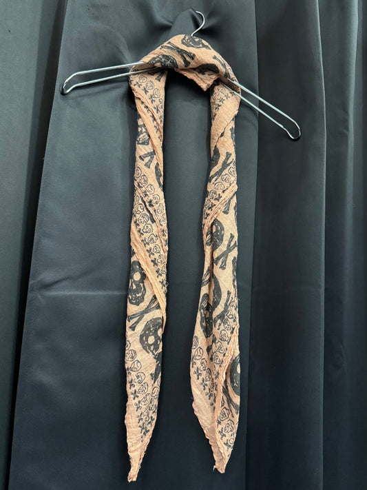 VTG Sheer Skull & Crossbones Scarf
