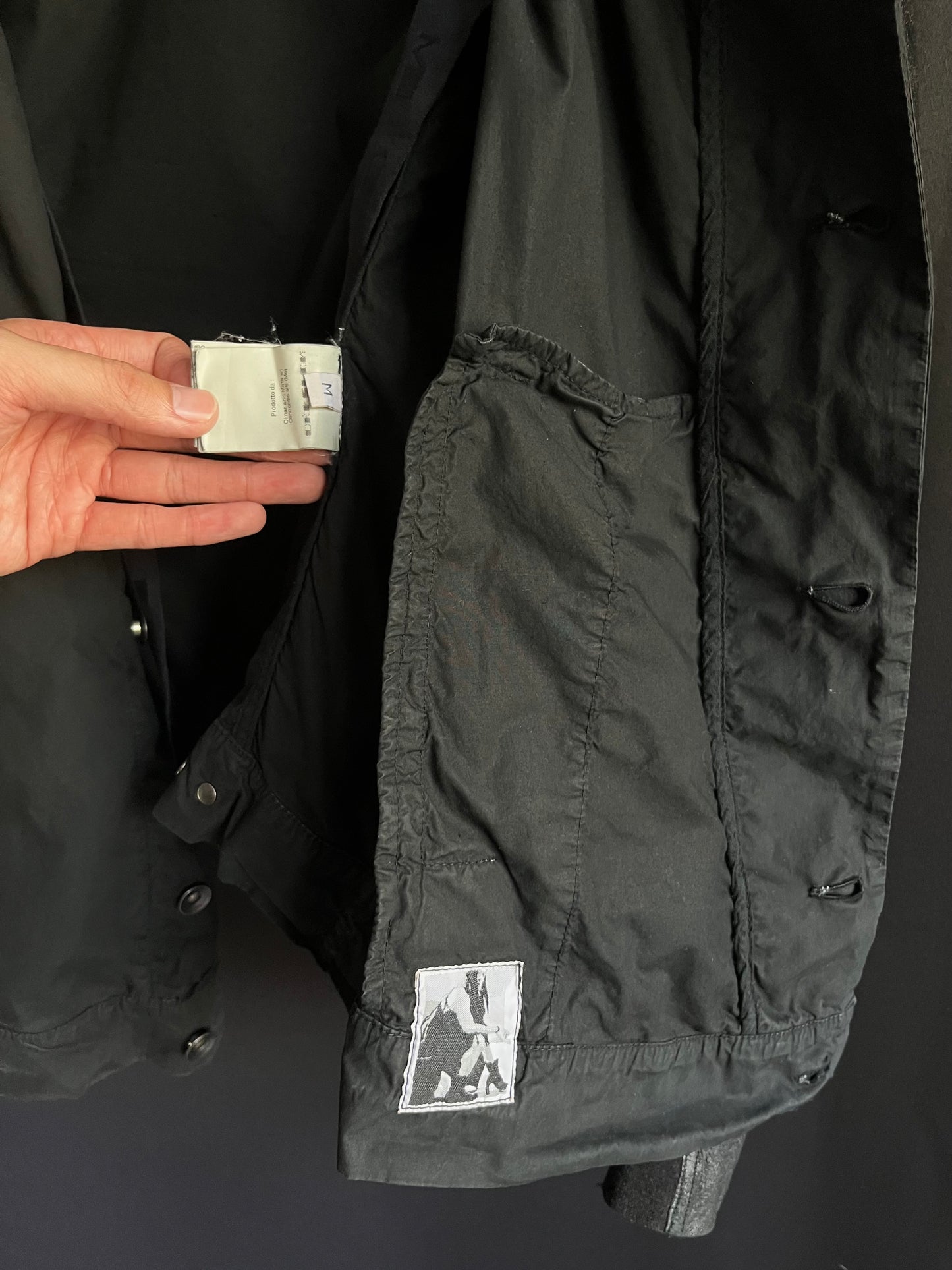 Rick Owens DRKSHDW Lamb Leather Hybrid Jacket (M)