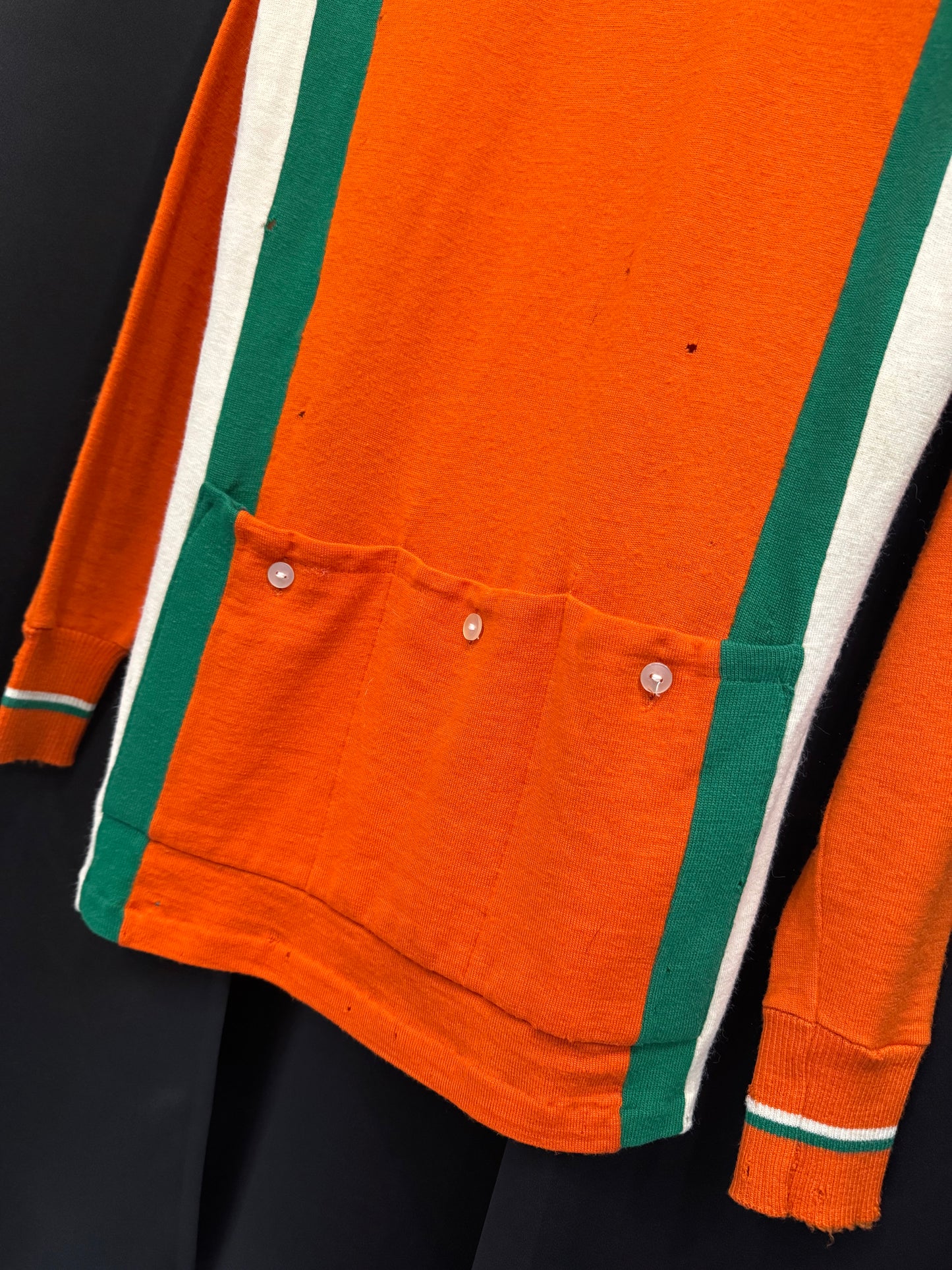 60s/70s Italian Tri-Tone Cycling Cargo Shirt (M/L)