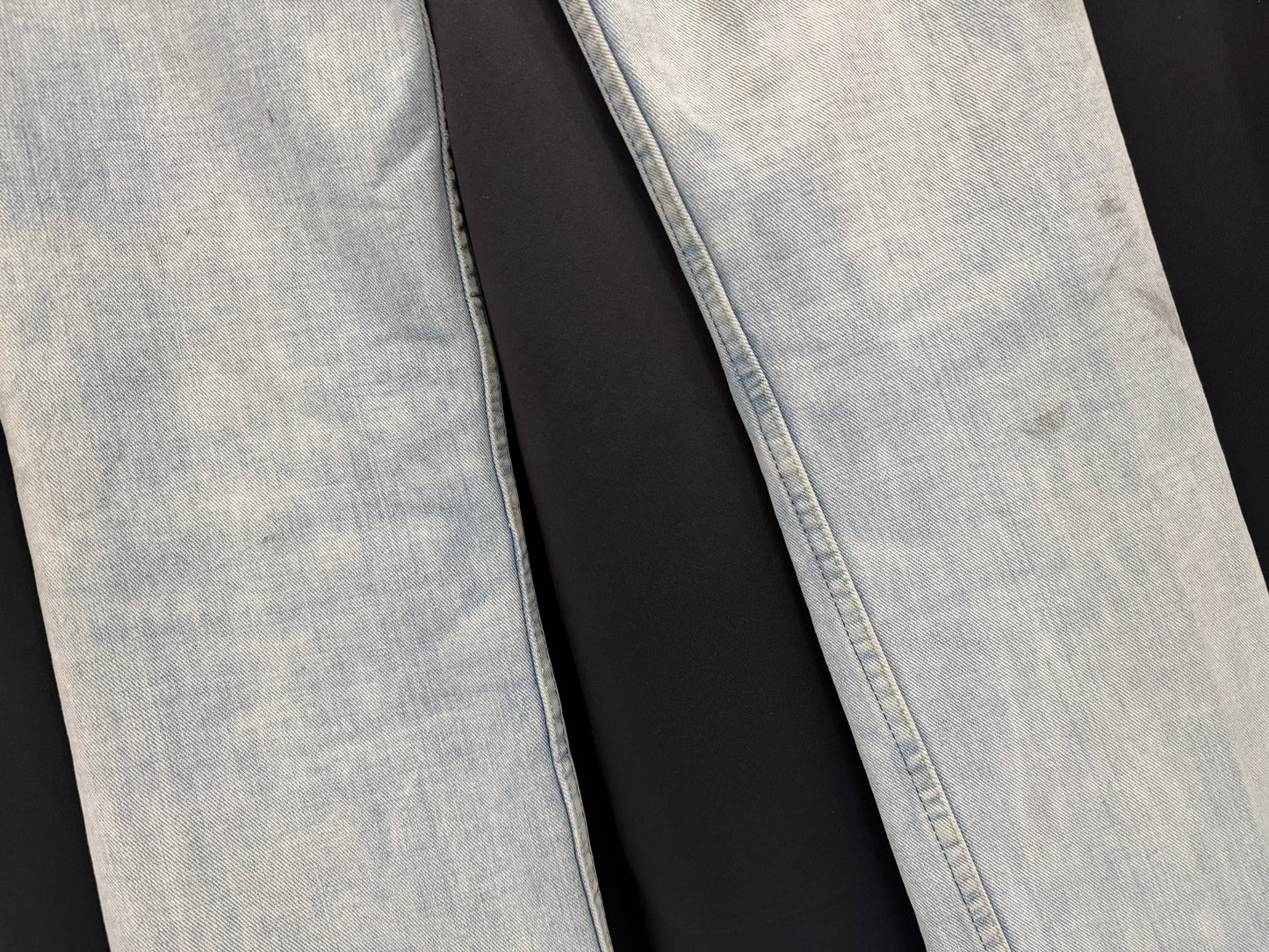 70s/80s Distressed & Repaired Lee Rider Denim (30W)
