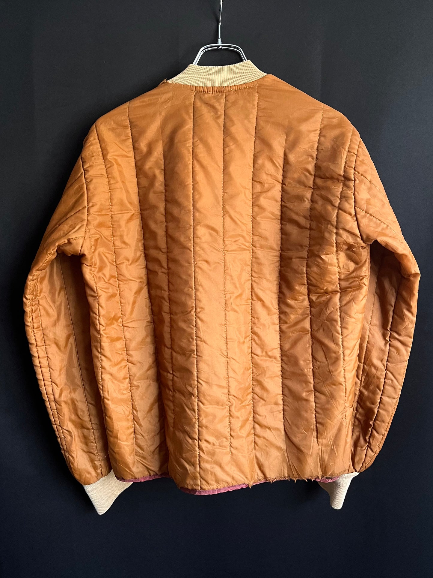 70s Quilted Two-Tone Bomber