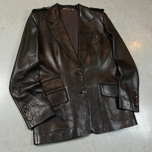 Gucci Tom Ford Era Soft Leather Blazer